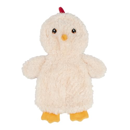 Best Pet Supplies Interactive Squeaky Dog Chew Toy, Ideal Dog Toys for Chewers, Small, Medium & Large Dogs, and Fetch Lovers - Crinkle Chicken (Cream), Large - color: Crinkle Chicken (Cream), size: Large