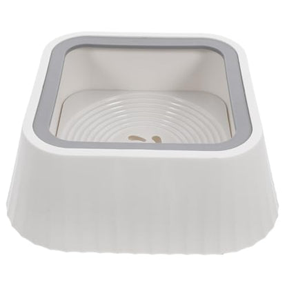 Toddmomy Floating Pet Water Bowl for Cats and Small Dogs Spill Design Material for Home Use - color: White