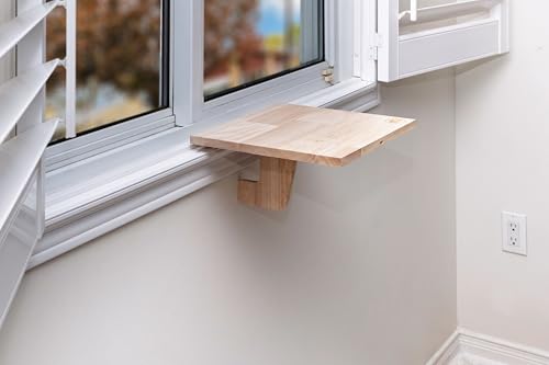 Original SillMate Window Plant Shelf, 11.6"x11.6" Sill Shelf for Plants - Verify Sizing First - Cat Perch - Renter Friendly No Drilling/Damage - Sill Extender for Plants (Small) - size: Small