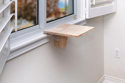 Original SillMate Window Plant Shelf, 11.6"x11.6" Sill Shelf for Plants - Verify Sizing First - Cat Perch - Renter Friendly No Drilling/Damage - Sill Extender for Plants (Small) - size: Small