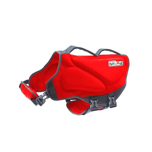 Outward Hound Dawson Swim Red Dog Life Jacket, XL - color: Red, size: X-Large (Chest Girth: 33"-44")