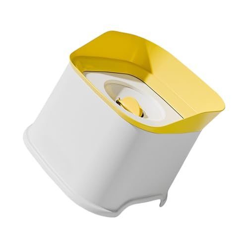 Dogs Water Dispenser Spill Bowl Spill Design for Large Dog Slip Resistant - color: Yellow, size: 2000ml
