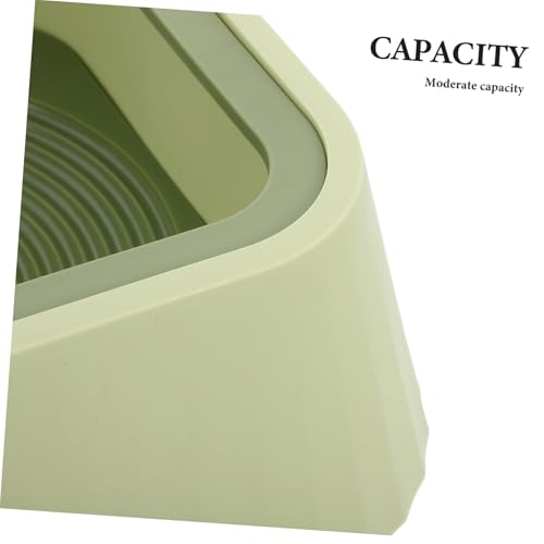 Toddmomy Pet Water Bowl Spill Floating Design for Cats and Small Dogs Plastic Water Dispenser Prevents Messy Spills - color: Green