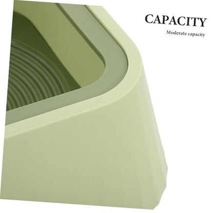 Toddmomy Pet Water Bowl Spill Floating Design for Cats and Small Dogs Plastic Water Dispenser Prevents Messy Spills - color: Green