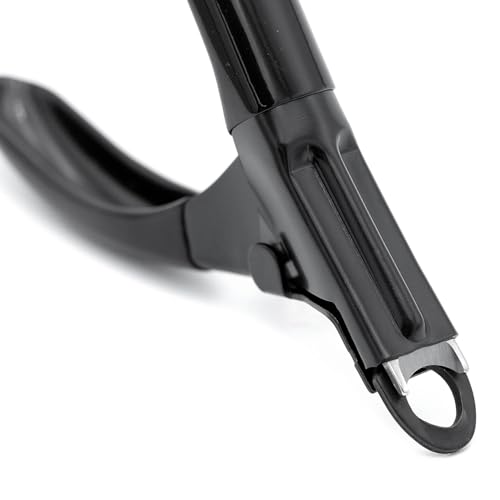 Jeffers Pet Nail Trimmer Large Hole Black – Guillotine Clippers for Dog, Cat, Puppy & Small Animal Grooming – Stainless Steel Blade, Non Slip Grip, Pet Grooming Tool for Home & Travel