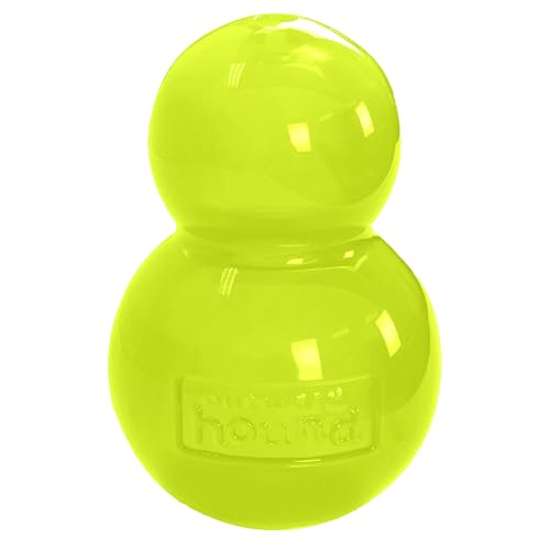 Outward Hound Double-Tuff Stuffable Dog Toy, Large 5-Inch Green - Treat Dispensing Chew Ball for Medium to Large Dogs, Interactive Puzzle for Enrichment & Slow Feeding - color: Green, size: Large