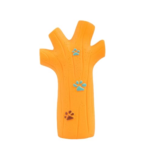 Squeaky Dog Toys for Aggressive Chewers, Orange Latex Convex Design Dog Chew Toy, Multifunctional Teeth Cleaning and Gum Massage for Small Medium and Large to Keep Busy, Chewing and Playing - color: Orange