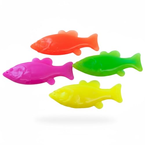 Ruff Dawg Flying Minnow Floating Dog Toy – (1 pc) Assorted Colors – Durable Rubber Fetch & Water Toy with Rope Hole – Gentle on Teeth, BPA & Latex Free – Made in USA - size: Small