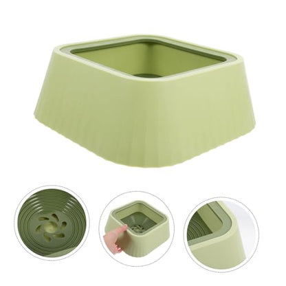 Toddmomy Pet Water Bowl Spill Floating Design for Cats and Small Dogs Plastic Water Dispenser Prevents Messy Spills - color: Green