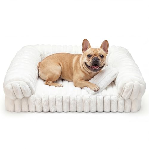 Cat Bed, Cat Beds for Indoor Cats, Winter Self Warming Pet Sofa Bed, Washable Medium Pet Bed for Puppy and Small to Large Kitten with Anti-Slip Bottom, Fits Up to 65lbs Pets - size: 24*18*10 inches