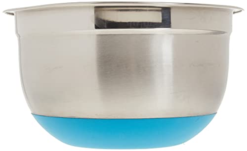 ExcelSteel 3-Quart Stainless Steel Non Skid Base Mixing Bowl - size: 3-Quart