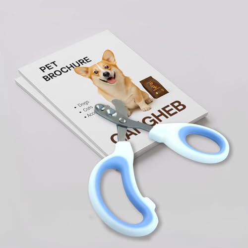 Cat Nail Clippers, Pet Nail Clippers, Cat Claw Trimmers, 2mm & 3mm Circular Cutting Holes for Small Animals Such as Birds, Bearded Dragon, Hamsters, Rabbits, Hedgehogs, Guinea Pigs (Blue) - color: Blue, size: Double Hole