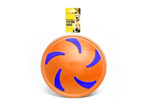 Roscoe's Pet Products Natural Rubber Flying Disc Toy for Dogs. Safe and Non-Toxic.