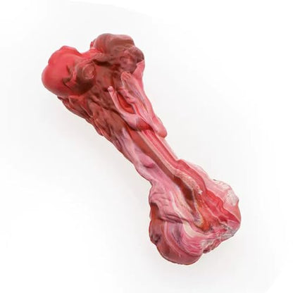 Indestructible Simulated Bone Dog Chew Toy - Food-Grade Natural Rubber for Aggressive Chewers, Dental Cleaning Toy for Small/Medium/Large Breeds