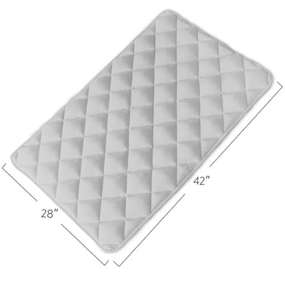 Magik & Kover Dog Crate Pad 2 Pack (42" x 28"), Soft Dog Crate Mat with Anti-Slip Bottom, Machine Washable Kennel Pad, Fits 42 Inch, Grey - size: 42 x 28 Inch