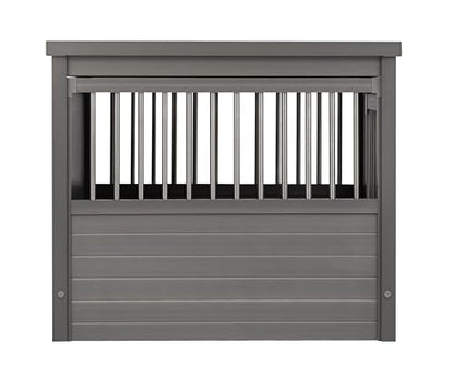 New Age Pet ecoFLEX Pet Crate/End Table, Small, Grey, Model:EHHC405S - color: Grey, size: 23.8"L x 18.2"W x 22.2"H