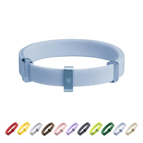 Safety Cat Collar - U.S. IDA Gold Awarding Design, Stretch Elastic Quick Release, Non Breakaway - Light Weight for Kitten, Neck Fit 5.9'-11.8' for All Small Large Cat,S(Sierra Blue) - color: Sierra Blue, size: S (5.9-11.8 inch)