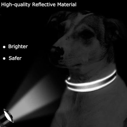Roses&Poetry Reflective Dog Collar with Gradient Azure, Adjustable Durable Pet Collars for Small Medium Large Dogs (Azure-S) - color: Azure, size: S