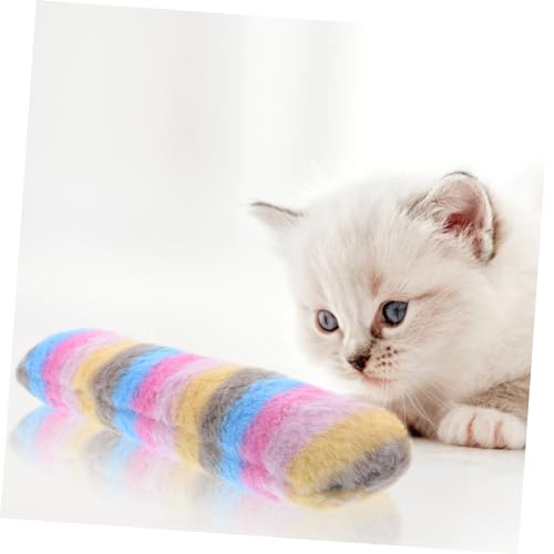 Catnip Plush Pillow Toy for Kittens Interactive Chew Toy for Indoor Cats for Exercise and Entertainment Soft Plush Design - size: 23.5x6x5cm