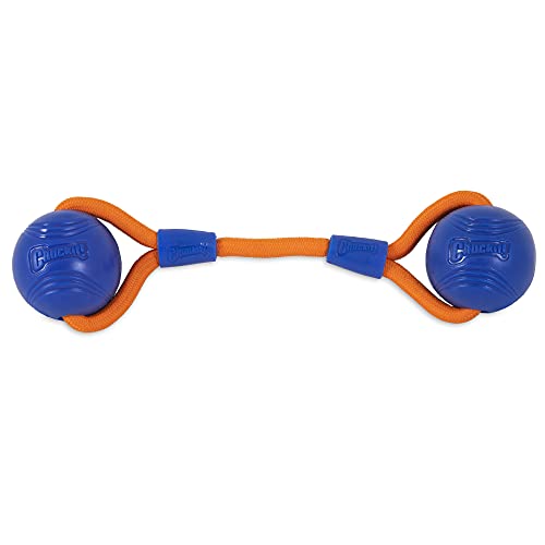 Chuckit! Crunch Ball Dog Toy, Medium, Duo Tug, for All Breed Sizes - size: Medium (Pack of 1)