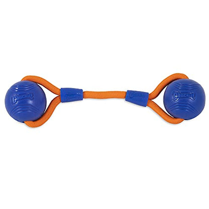 Chuckit! Crunch Ball Dog Toy, Medium, Duo Tug, for All Breed Sizes - size: Medium (Pack of 1)