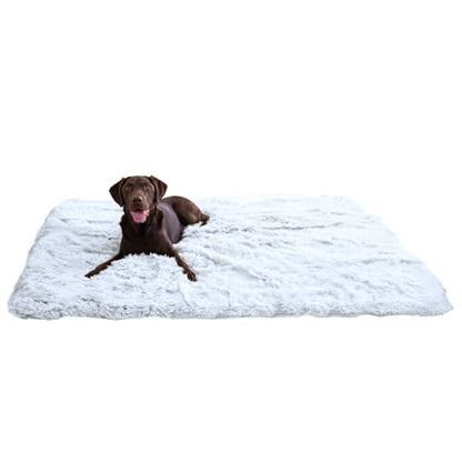Best Friends by Sheri Calming Shag Cat and Dog Blanket with Non-Skid, Water Resistant Base, Machine Washable, Frost Gray, 60" x 80" - color: Frost, size: 60" x 80"