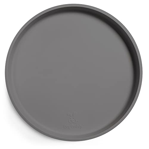 DogBuddy Dog Food Mat - Waterproof Dog Bowl Mat, Silicone Pet Mat for Food and Water Bowls, Nonslip Pet Feeding Mat with Edges, Dogs Food Mats for Floors, Puppy Supplies (XS, Gray) - color: Gray, size: 10 Inch (Pack of 1)