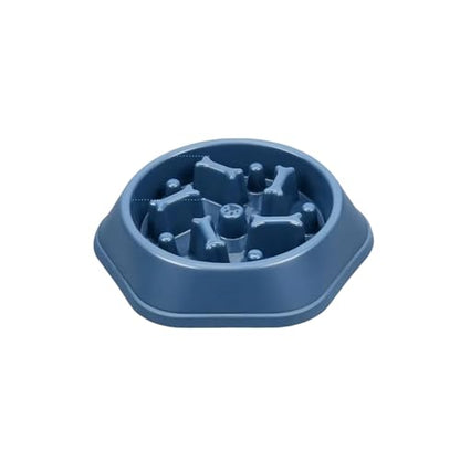 Slow Feeder Dog Bowls- Promote Healthy Eating Habits,Dog Puzzle Feeder,Anti-Gulping Puzzle Design for Small/Medium/Large Pets, Reduce Bloat & Improve Digestion (Blue) - color: Blue