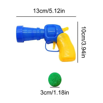 30 Pcs Soft Pom Pom Balls for Kittens with Cat Ball Launcher Toy, Interactive Plush Toy for Kitten Training and Play - Pet Products for Cats (3.0 CM with Bloster) - size: 1.2 Inches 30 Balls With Ball Gun