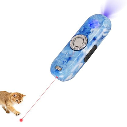 TBTeek Cat Toy, Finger Rotatable, 3 Modes, 5 Fun Patterns, Rechargeable, Portable Dog Cat Toy for Indoor Cats Chasing and Exercise - size: 1pc finger rotatable