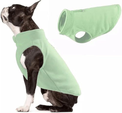 JACKO & CO - Fleece Vest Dog Sweater with Leash Ring - Soft, Warm & Lightweight Pullover Coat for Small & Medium Dogs, Puppies & Cats - Cozy Fall/Winter/Spring Pet Jacket (Mint Green, Small 4-6lbs) - color: Mint Green, size: S (4-6lbs)