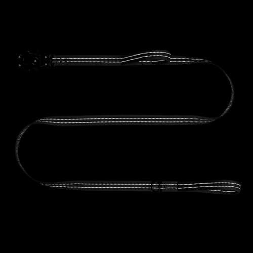 ICEFANG Relfective Dog Leash for Medium Large Dogs,K9 Training Walking Lead with Double Handle,Heavy Duty Auto-Lock Metal Clasp (6ft, Black) - color: Black, size: 6 ft (No bungee)