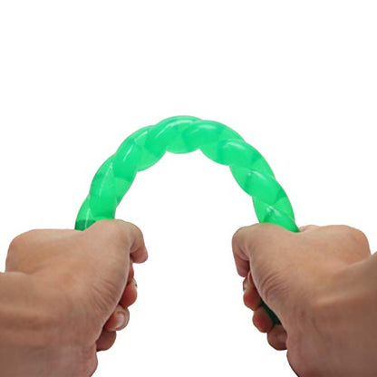 Dog Chew Toys 11'' Long for Small/Medium Dogs Aggressive Chewers, Rubber Puppy Dog Rope Toys Knot Dental Teething Toys Almost Indestructible Washable - size: 11''