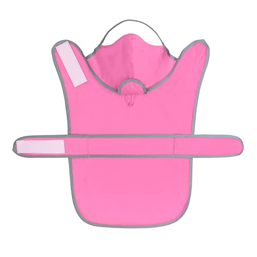 HDE Dog Raincoat with Clear Hood Rain Jacket Poncho for Small Medium Large Dogs Pink - S - color: Pink, size: Small