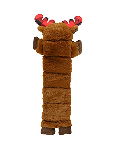 Lazy One Moose Squeaky Dog Toy, Soft Crinkle Toy for Dogs, Durable Fabric for Small, Medium, and Large Breeds - color: Moose Dog Toy