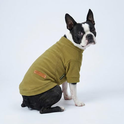 Fitwarm 3 Pack Classic Fleece Dog Sweater, Winter Clothes for Small Dogs Boy Girl, Turtleneck Dog Sweatshirt, Pet Pullover Jumper, Cat Apparel, Black, Olive Green, Cream, Medium - color: Black-Olive-Cream, size: Medium