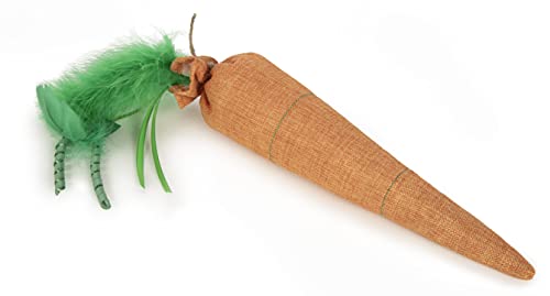 SmartyKat Kolossal Karrot Crinkle Kicker Catnip Cat Toy - Orange, Jumbo - style: Kolossal Karrot