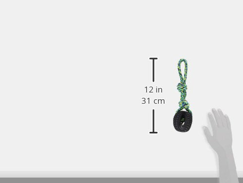 Pet Qwerks X-Tire Ball Dog Toys - Tug & Toss Interactive Chew Toy - Small - size: Small, style: Tug&Toss