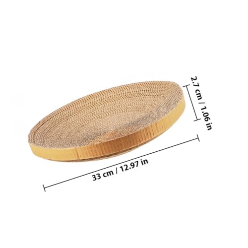 ULTECHNOVO 2pcs Replaceable Cat Scratcher Pads, Recycled Corrugated Cardboard Scratch Board, Sturdy Wear-Resistant Kitten Scratchers for Indoor Cat Accessories and Play