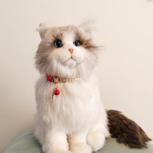 2 Pack Breakaway cat Collars with Bell,Safety Quick Release Pendant Cute Kitten Collar,Adjustable 20-30cm (Xmas2, 20-30cm) - color: Xmas2