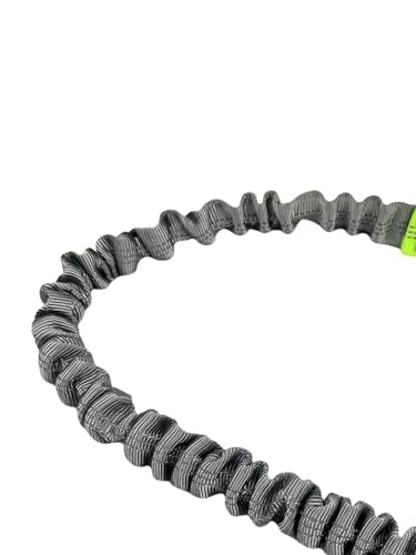 Hands Free Dog Leash for Running Waist Leash for Dog Walking, Double Handle Bungee Leash with Reflective Stitching and Adjustable Dog Walking Belt, Grey/Blue - color: Grey/Blue