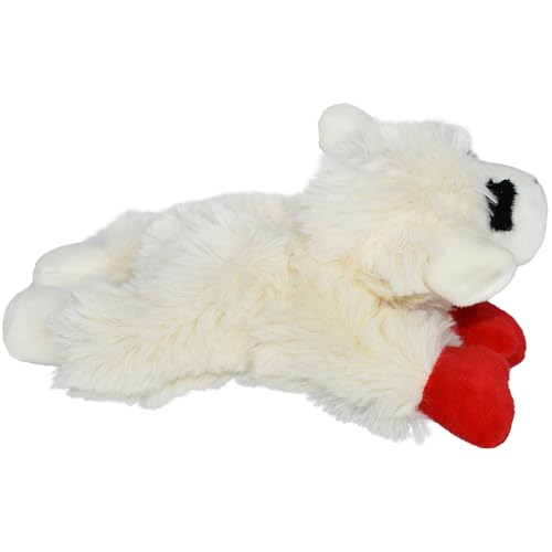 Multipet Lamb Chop Dog Plush Toy - Squeaky Toy for All Dogs - Extra Soft Plush - Stuffed Animal Dog-Toy for Cuddling & Playing - Cute Pet-Toy (6",Cream),(Pack of 3) - size: 6" (Pack of 3), style: White