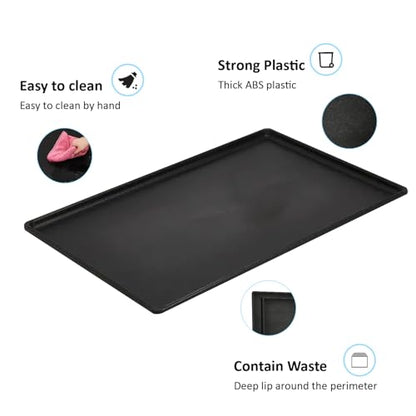 Replacement Tray for Dog Crate Pans Large 42 Inch Plastic Bottom Pan for Pet Kennel Crate Liner Trays - size: 42 inch