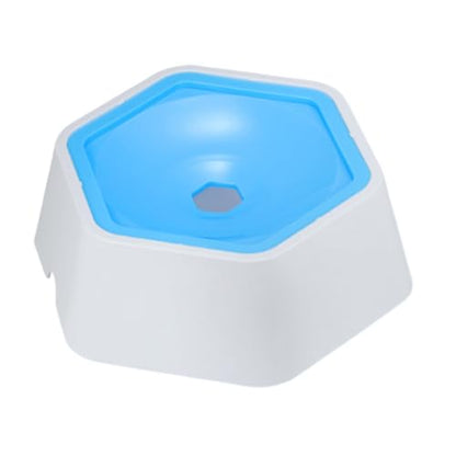 Floating Pet Bowl – Spill Resistant Water Feeder, Anti Tip Design, Dry Mouth Control | Splash Proof Cat Dog Drinking Solution for Home Travel - color: Blue