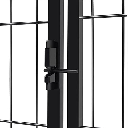 Yaheetech Wide Panel Dog Playpen, 6 Panels 32 inch High Pet Pen with Gate, Portable Indoor Outdoor Fence for Medium/Large Breed Dogs - size: 32"