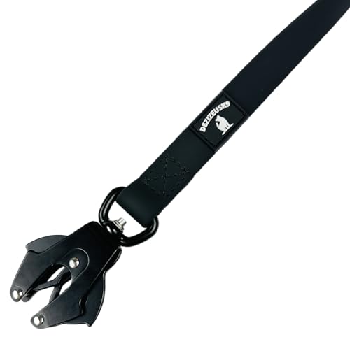 Heavy Duty Waterproof Dog Leash - Large Scissor Frog Quick Release Clasp, PVC Rubber Coated Nylon Training Lead for Large and X-Large Dogs, Odor Free, Durable, Easy to Clean, Nonslip Grip, Secure Hold - size: 6FTSM