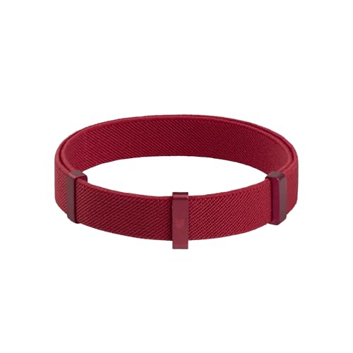 Safety Cat Collar - U.S. IDA Gold Award Design, Stretchy Elastic Quick Release Non Breakaway Cat Collar Light Weight for Kitten All Small Medium Large Cats (Burgundy, M (7.8-15.7 inch)) - color: Burgundy, size: M (7.8-15.7 inch)