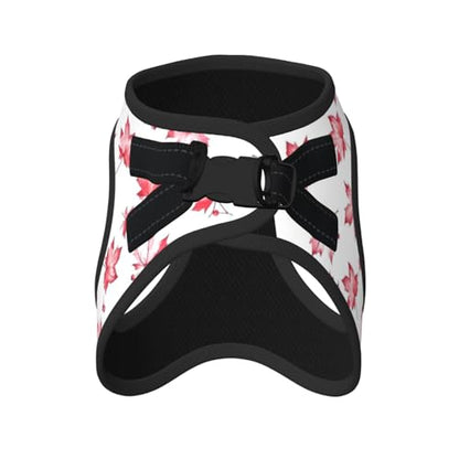 Maple Leaf Pet Harness Escape Proof Dog Harness Adjustable Mesh Padded Reflective Dog Vest Harness and Leash Set Medium - color: Style 5, size: Medium