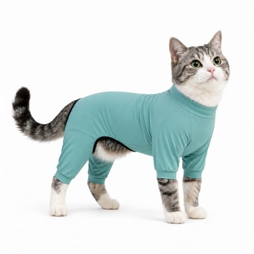 LoveLongLong Dog Jumpsuit with UV Protection and Quick-Dry Fabric for Spring Summer Pet Pajamas Turquoise XS - color: Turquoise, size: XS (for small dogs)