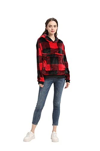 Pet Cat Dog Pouch Hoodies Small Animal Carrier – Kitten Puppy Pouch Sweatshirt Kangaroo Pocket Pullover Top - color: Red, size: XX-Large